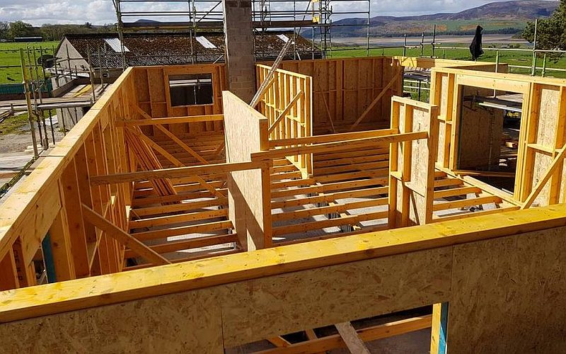 New build this week in Dornoch, on site stick build