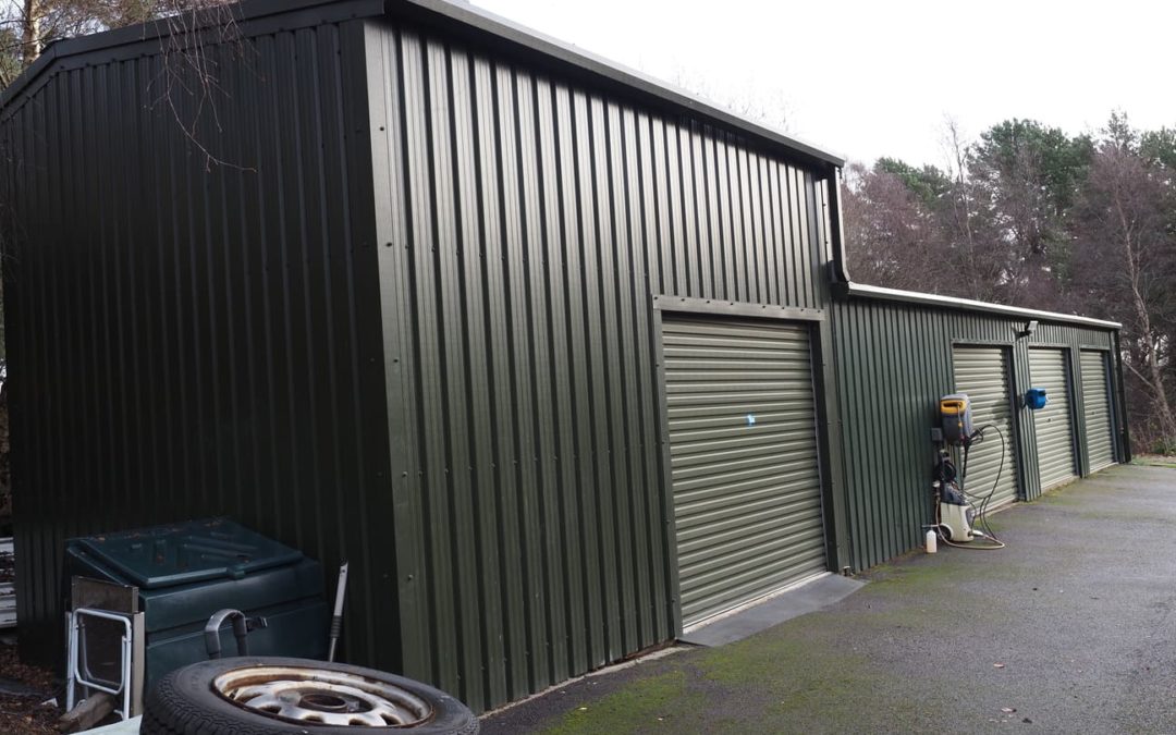 Steel workshop extension